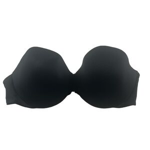 Body By Victoria Ipex Strapless Underwire Bra Black Size 38D Excellent Condition